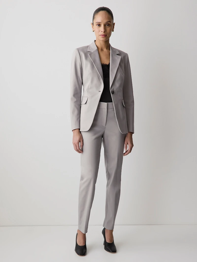 Pantalon Indispensable 7/8 Signature à Jambe Étroite et Taille Mi-Haute