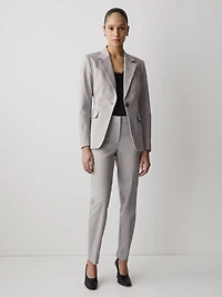 Pantalon Indispensable 7/8 Signature à Jambe Étroite et Taille Mi-Haute