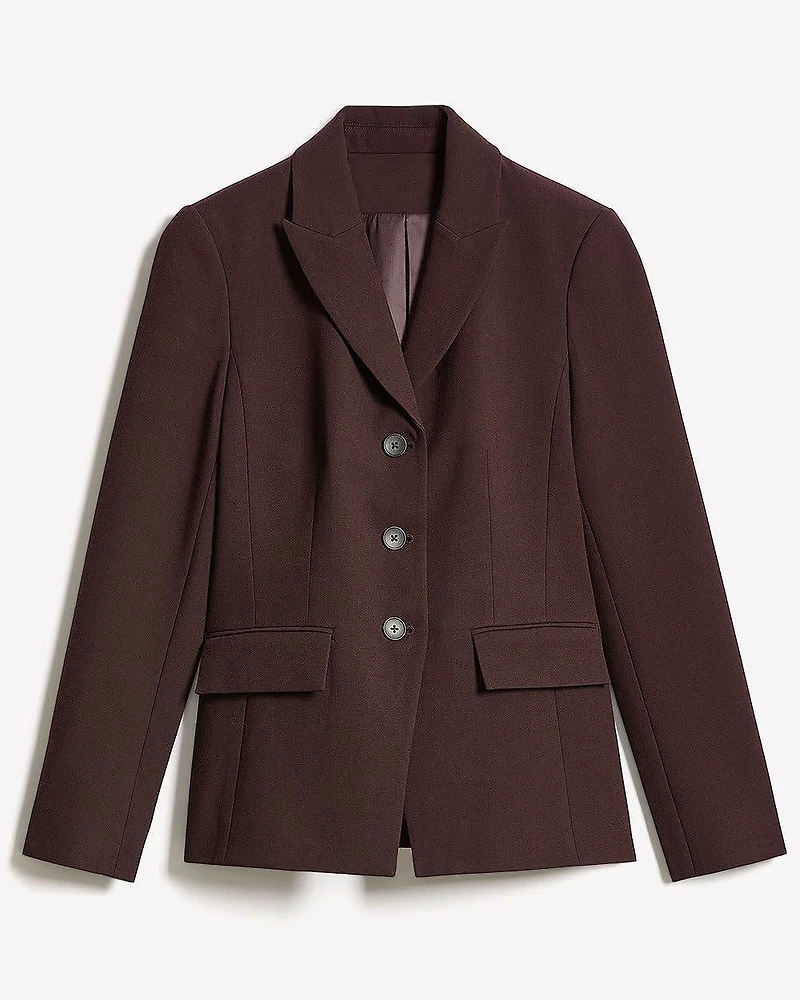 Veston Ajusté Figue à Trois Boutons