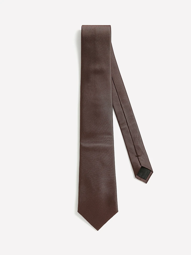 Cravate Régulière Unie Safran