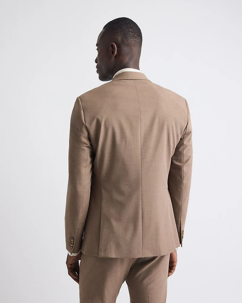 Slim-Fit Rose Taupe Suit Blazer