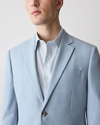 Veston de Complet à Coupe Étroite en Tissu Technique