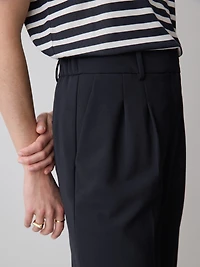 Pantalon à Taille Haute et Jambe Large