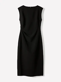 Robe Midi Sans Manches à Col Rond