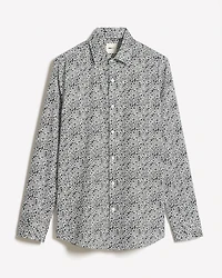 Chemise Habillée à Coupe Étroite Motif Floral