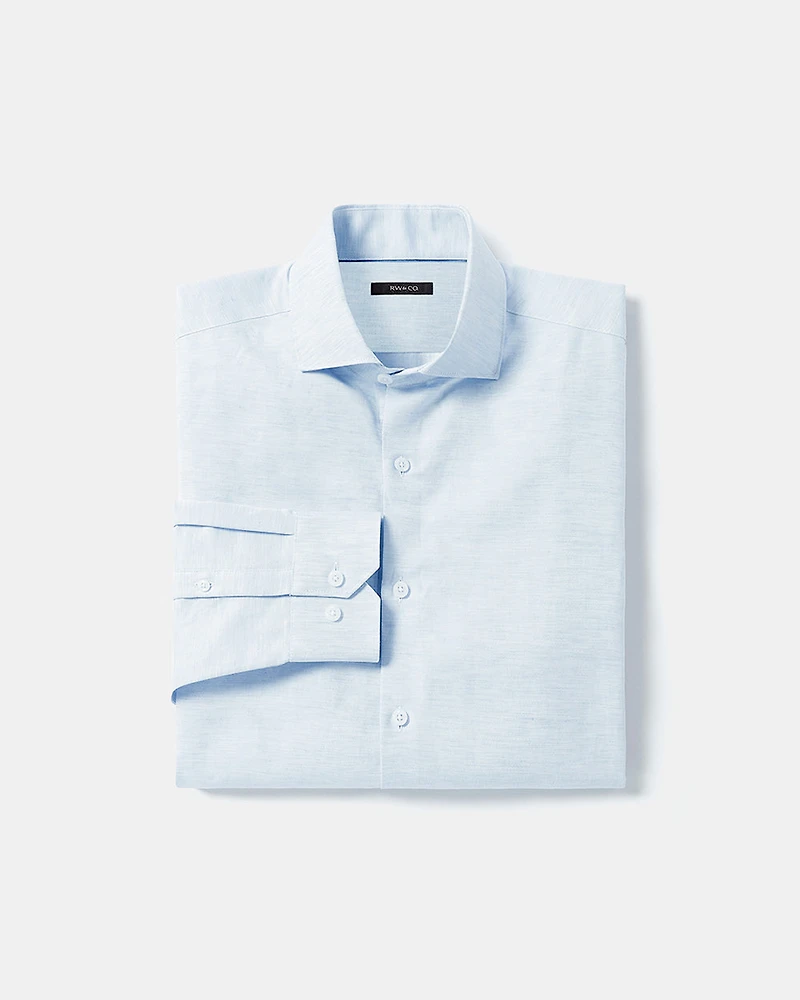 Tailored-Fit Linen Dress Shirt