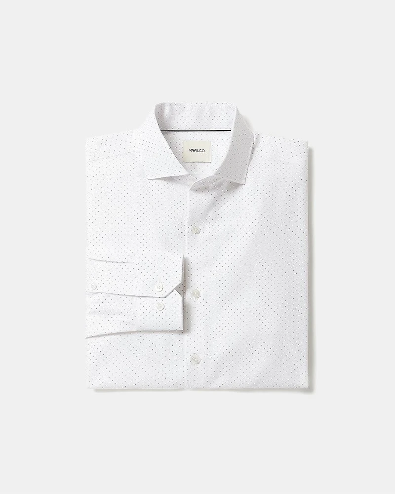 Chemise Habillée à Coupe Régulière Pois