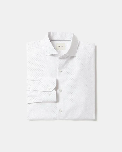 Chemise Habillée à Coupe Régulière Pois