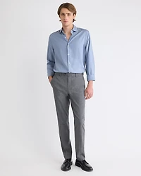 Chemise Habillée en Lyocell Chiné à Coupe Ajustée