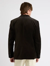 Tailored Fit Velvet Suit Blazer