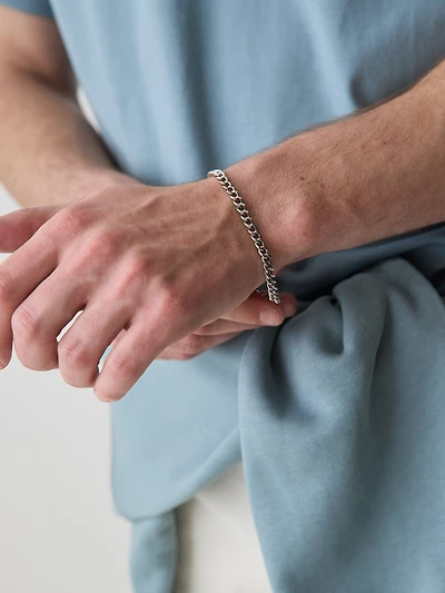 Stainless Steel Cuban Chain Bracelet