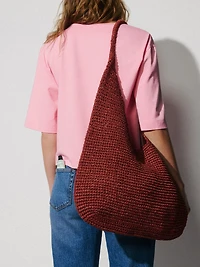 Sac Porté Épaule en Raphia