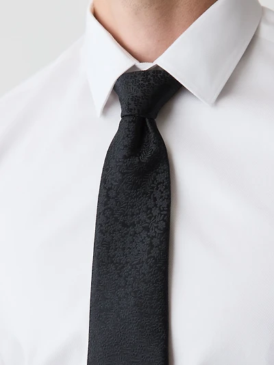 Regular Tie with Floral Pattern