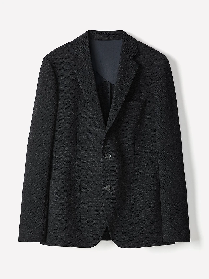 Veston en Tricot à Coupe Étroite