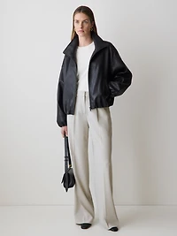 Extended-Sleeve Crew-Neck Tee