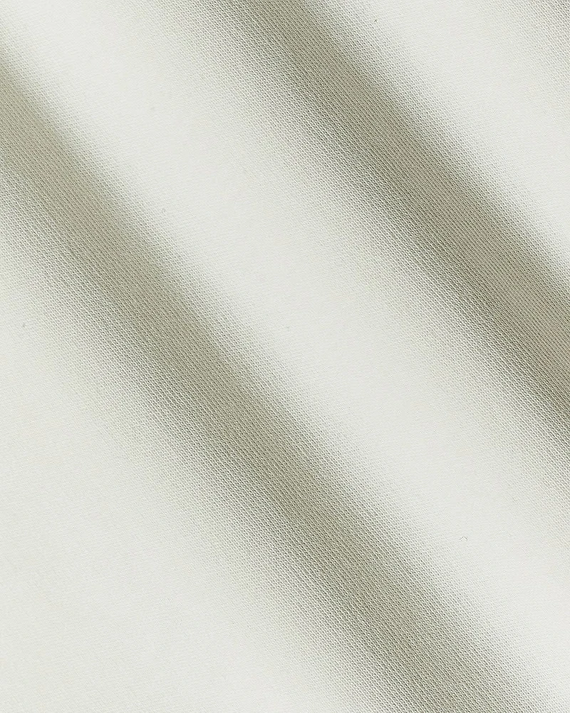 T-Shirt Uni à Col Rond en Coton Interlock Raffiné