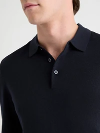 Merino Wool Polo Sweater