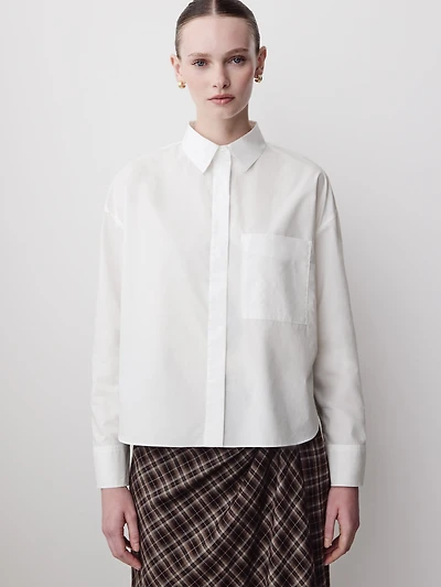 Long-Sleeve Poplin Shirt