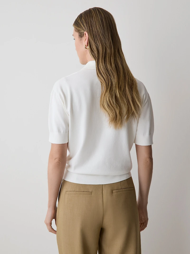 Pull à Manches Courtes et Col Polo