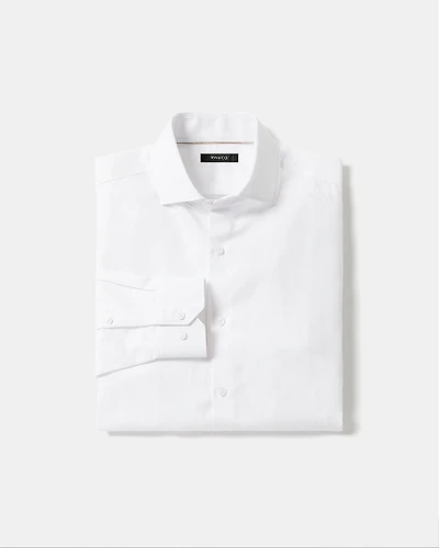 Tailored-Fit Linen Dress Shirt