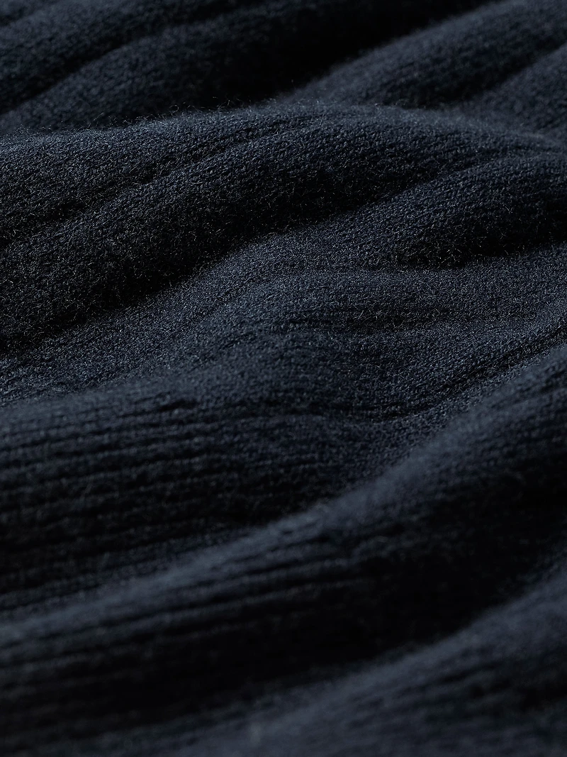 Long-Sleeve Sweater with Johnny Collar