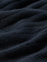 Long-Sleeve Sweater with Johnny Collar