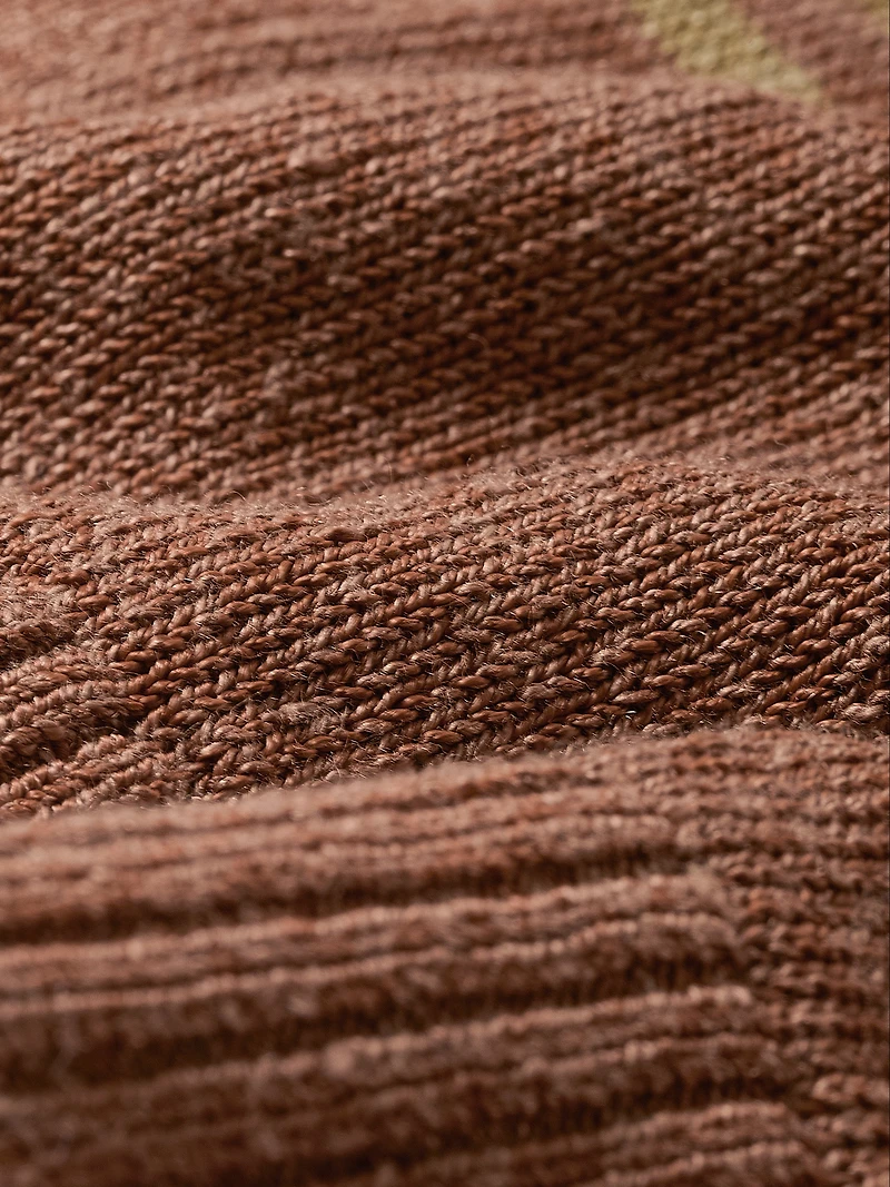 Cardigan Polo à Manches Courtes Rayures Horizontales