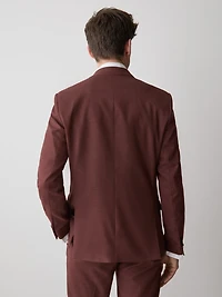 Slim-Fit Berry Suit Blazer