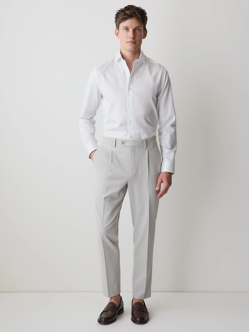 Slim-Fit Dress Shirt with Micro Dots