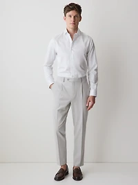 Slim-Fit Dress Shirt with Micro Dots