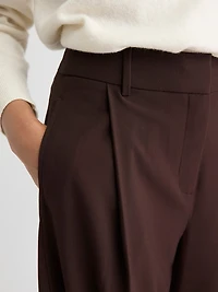 Twill High-Rise Barrel Pant