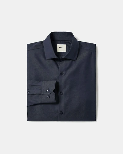 Tailored-Fit Two-Tone Dobby Dress Shirt