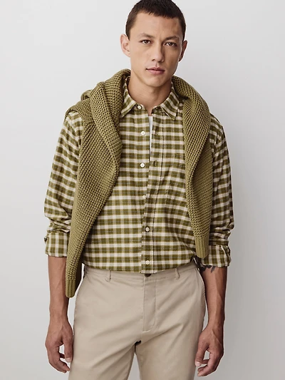 Chemise Texturée à Carreaux
