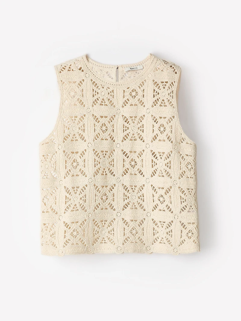 Camisole en Tricot Crocheté