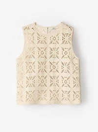 Camisole en Tricot Crocheté