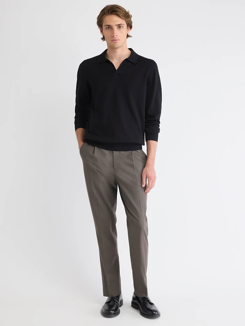 Pull à Manches Longues avec Col Johnny