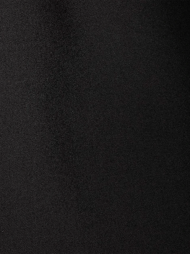 Jupe Midi en Sergé à Taille Très Haute