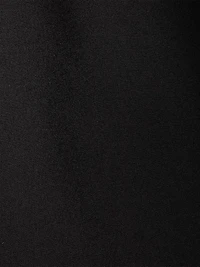 Jupe Midi en Sergé à Taille Très Haute