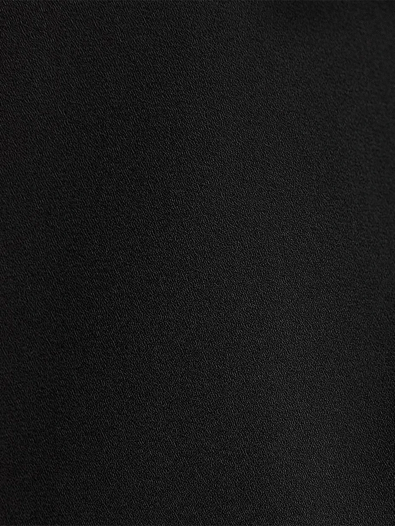 Blouse Bimatière à Manches Longues et Col Rond