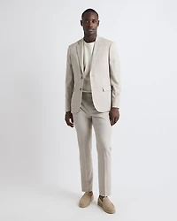 T-Shirt Uni à Col Rond en Coton Interlock Raffiné