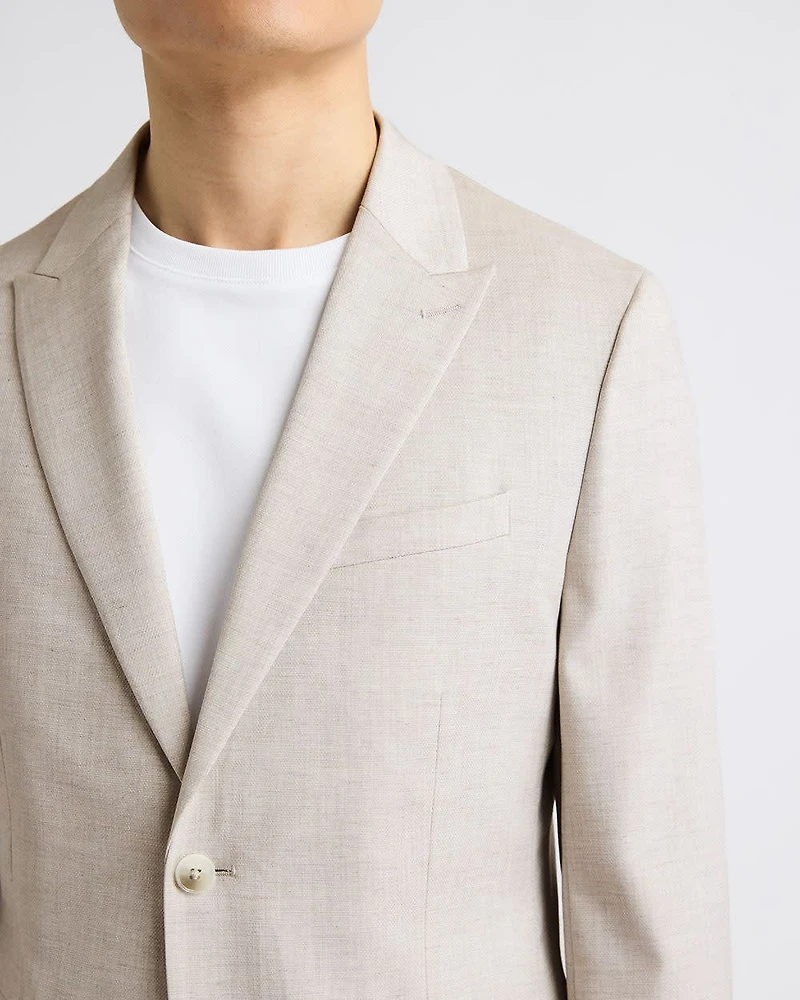 Slim-Fit Stone Suit Blazer