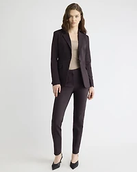 Pantalon Indispensable Cheville Signature à Jambe Étroite et Taille Mi-Haute