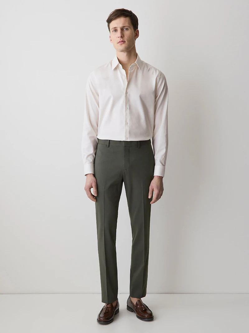 Chemise Habillée à Coupe Ajustée en Dobby