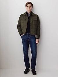 Cashmere-Blend Long-Sleeve Half-Zip Sweater