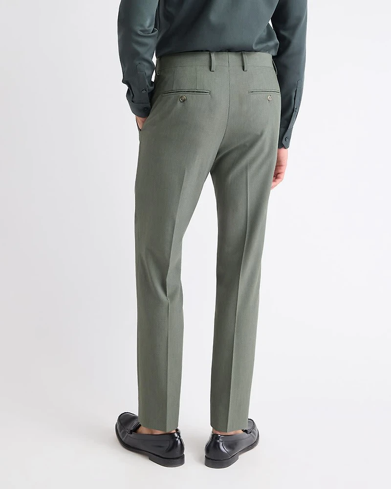 Slim-Fit Green Suit Pant