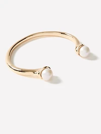 Open Cuff Bracelet with Pearls