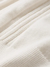 Polo à Manches Courtes en Coton avec Mailles Verticales