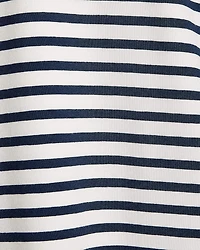 Striped Extended-Sleeve Crew-Neck T-Shirt
