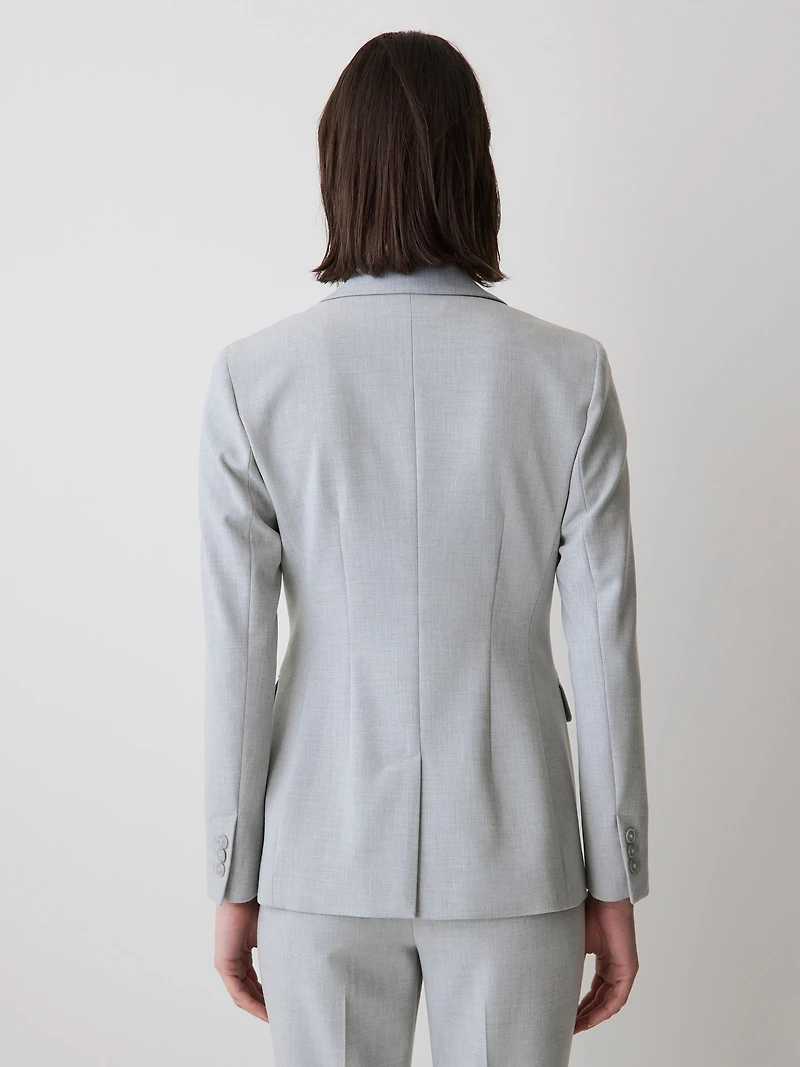 One-Button Fitted Blazer