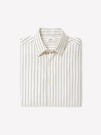 Striped Relaxed-Fit Twill Dress Shirt